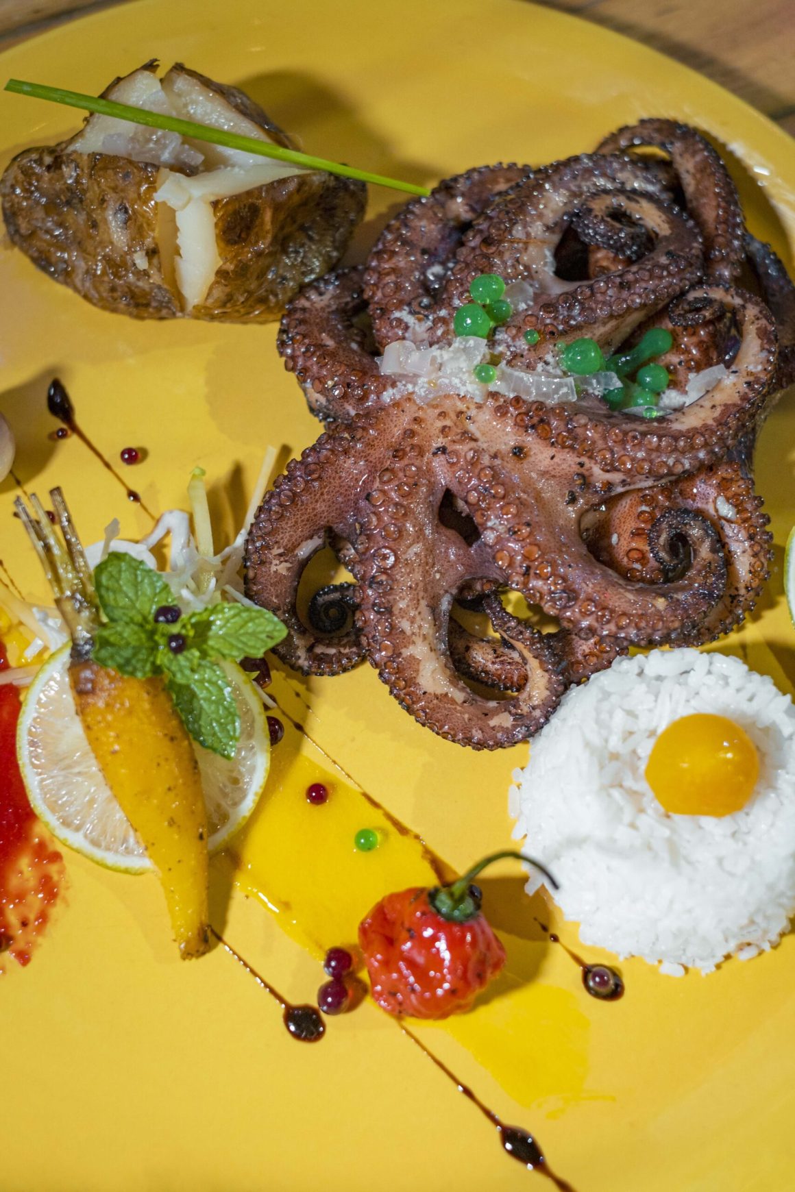 Pulpo a la brasa