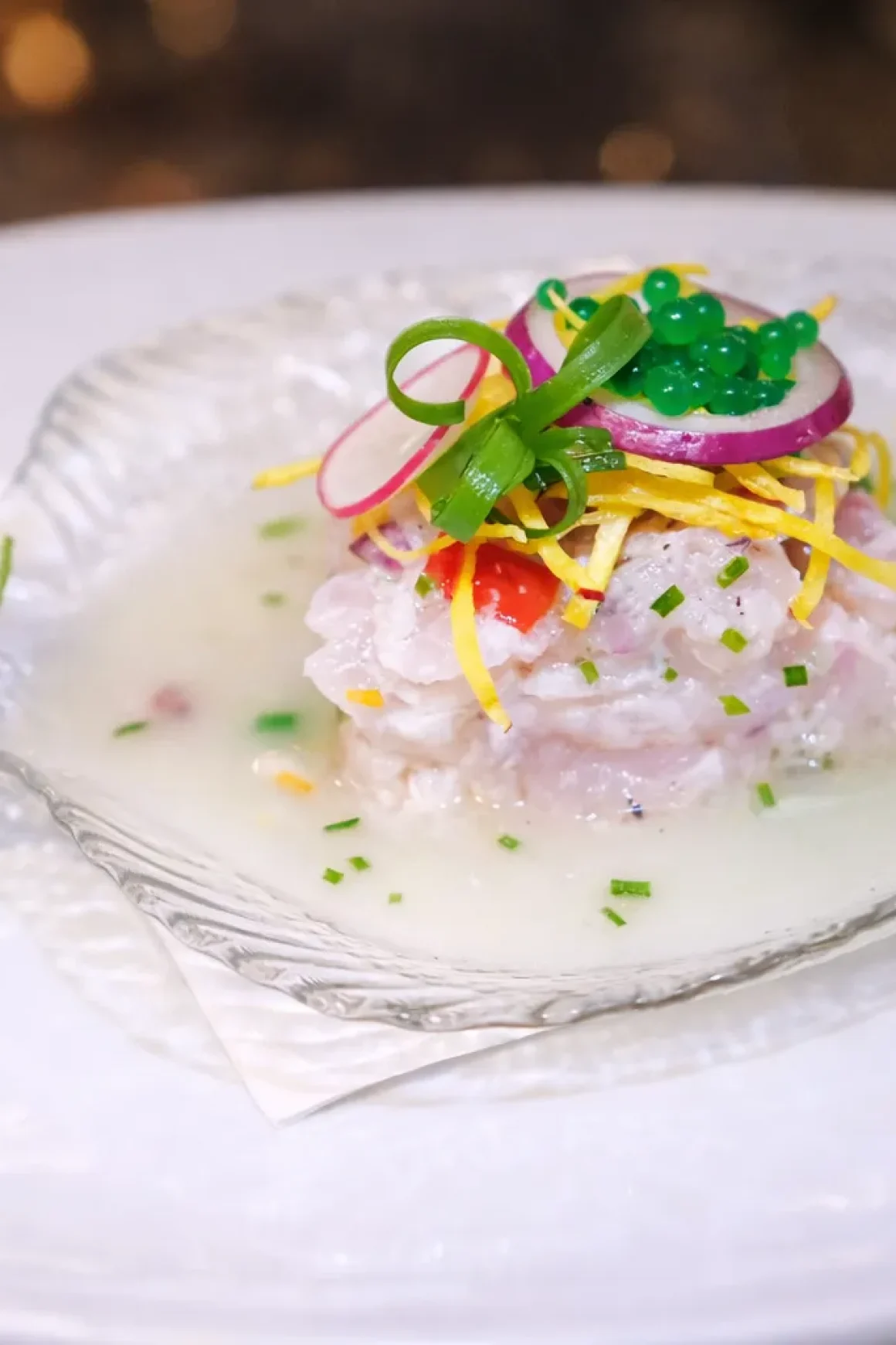Ceviche de Pargo en Leche de Tigre